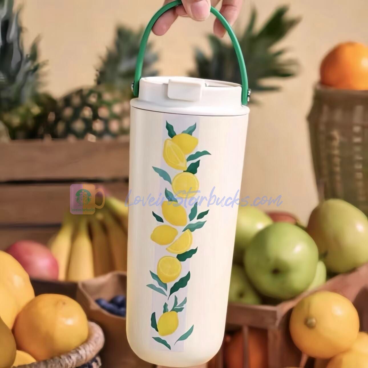 Starbucks China 2025 Fruit Romance series handle Stainless steel cup 650ml