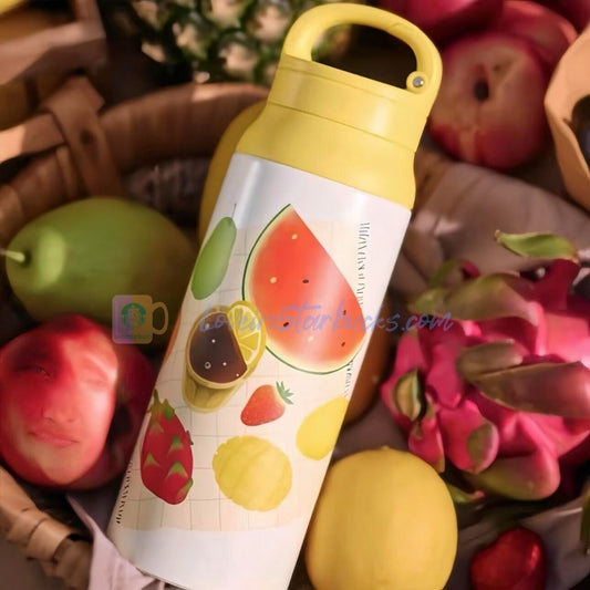 Starbucks China 2025 Fruit Romance series hanlde Stainless Steel Cup 600ml