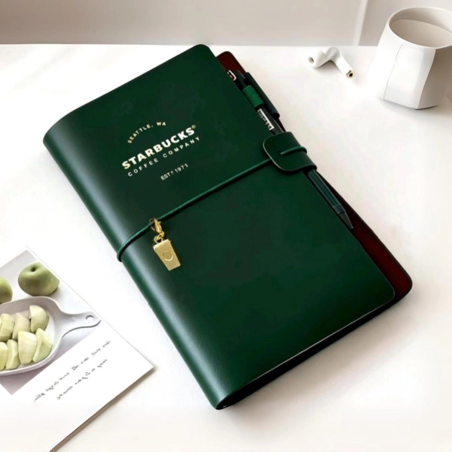 Starbucks China 2025 green notebook without gift card