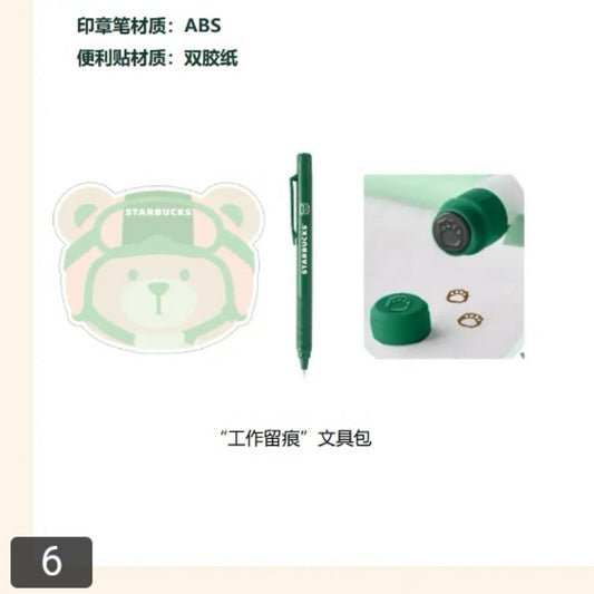 Starbucks China 2026 Bearista Cute New Series  Pen with Sticker