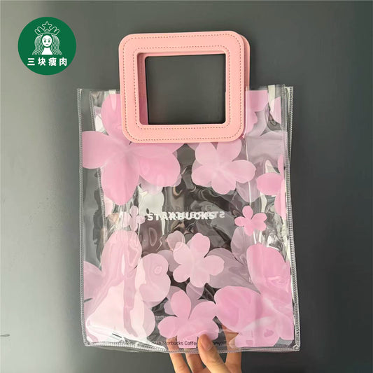 Starbucks China 2026 Cherry Blossom clear bag