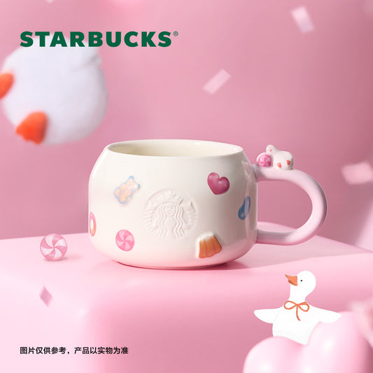 Starbucks China 2026 Pupu Duck Valentine's Day online series Candy Mug 340ml 11.97oz