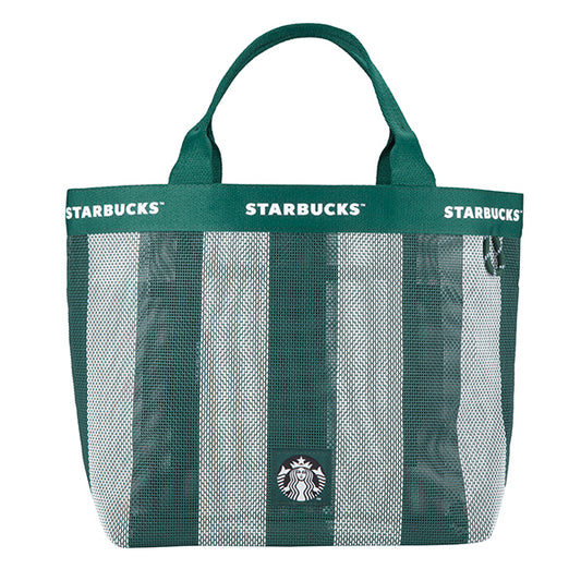 Starbucks Taiwan 2026 Summer season2 series Green Goddess Straight Mesh Tote Bag