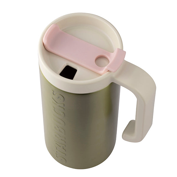 Starbucks Taiwan 2026 Summer season2 series Leaf Green Stainless Steel Straw Handle Cup