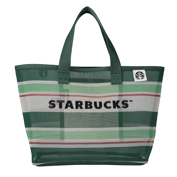 Starbucks Taiwan 2026 Summer season2 series striped mesh bag