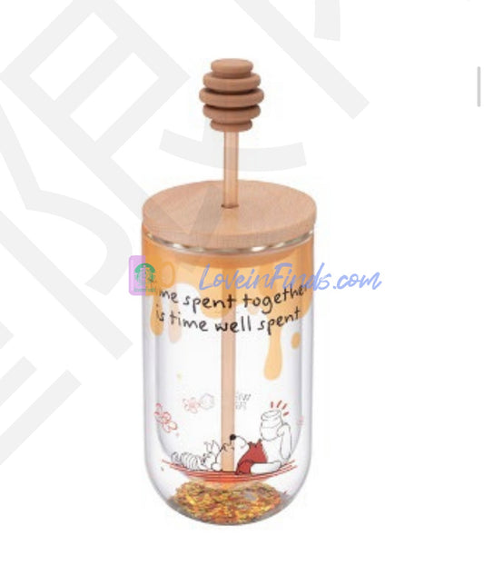 Starbucks Taiwan 2026 Winnie the Pooh Series Double-Wall Glass TOGO Cold Cup 473ml 16.65oz