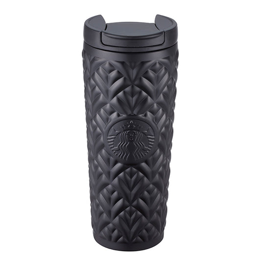Starbucks Taiwan 2026 summer1 season series Black Leaf Pattern Art Goddess Stainless Steel Cup 591ml
