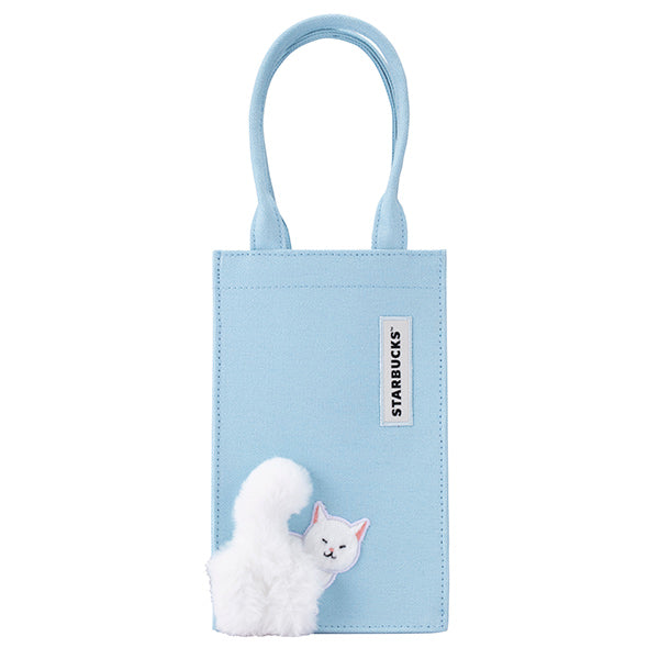 Starbucks Taiwan 2026 summer1 season series blue cat tail tumbler bag