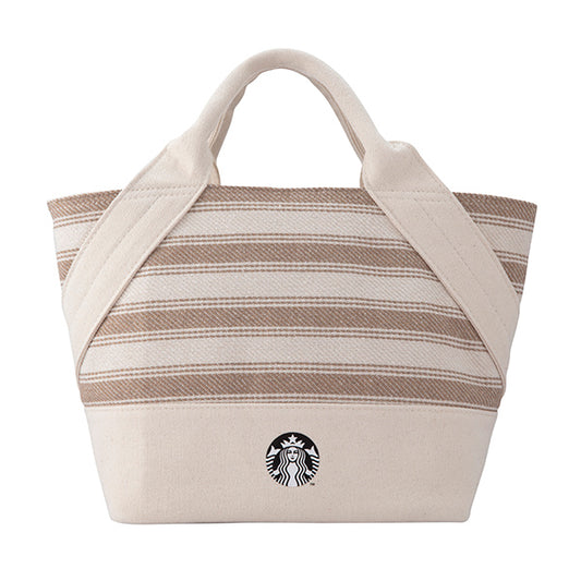 Starbucks Taiwan 2026 summer1 season series brown goddess striped patchwork bag