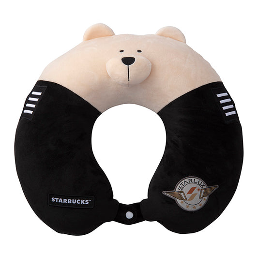 Starbucks Taiwan 2026 x STARLUX Pilot Bear Travel Neck Pillow