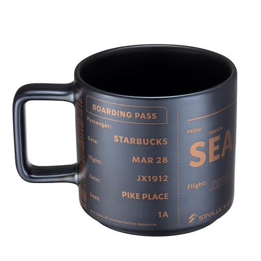 Starbucks Taiwan 2026 x STARLUX black ID mug