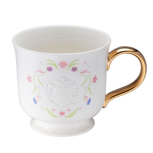 Starbucks Taiwan 2026 Mother's Day Series gold handle mug 355ml