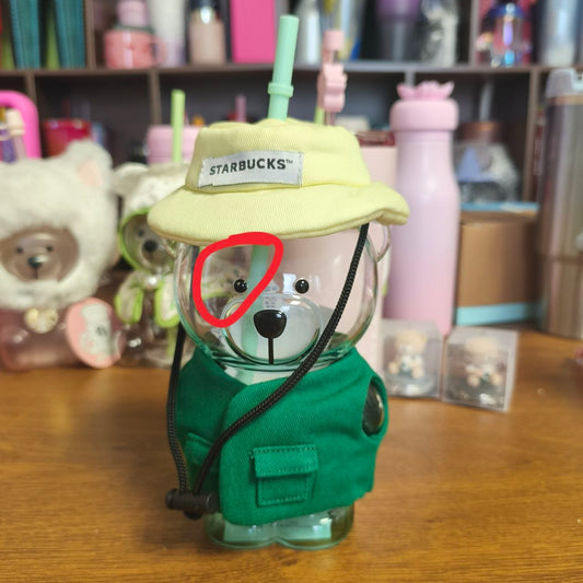 Tiny Flaw Starbucks Thailand Bearista Bear glass