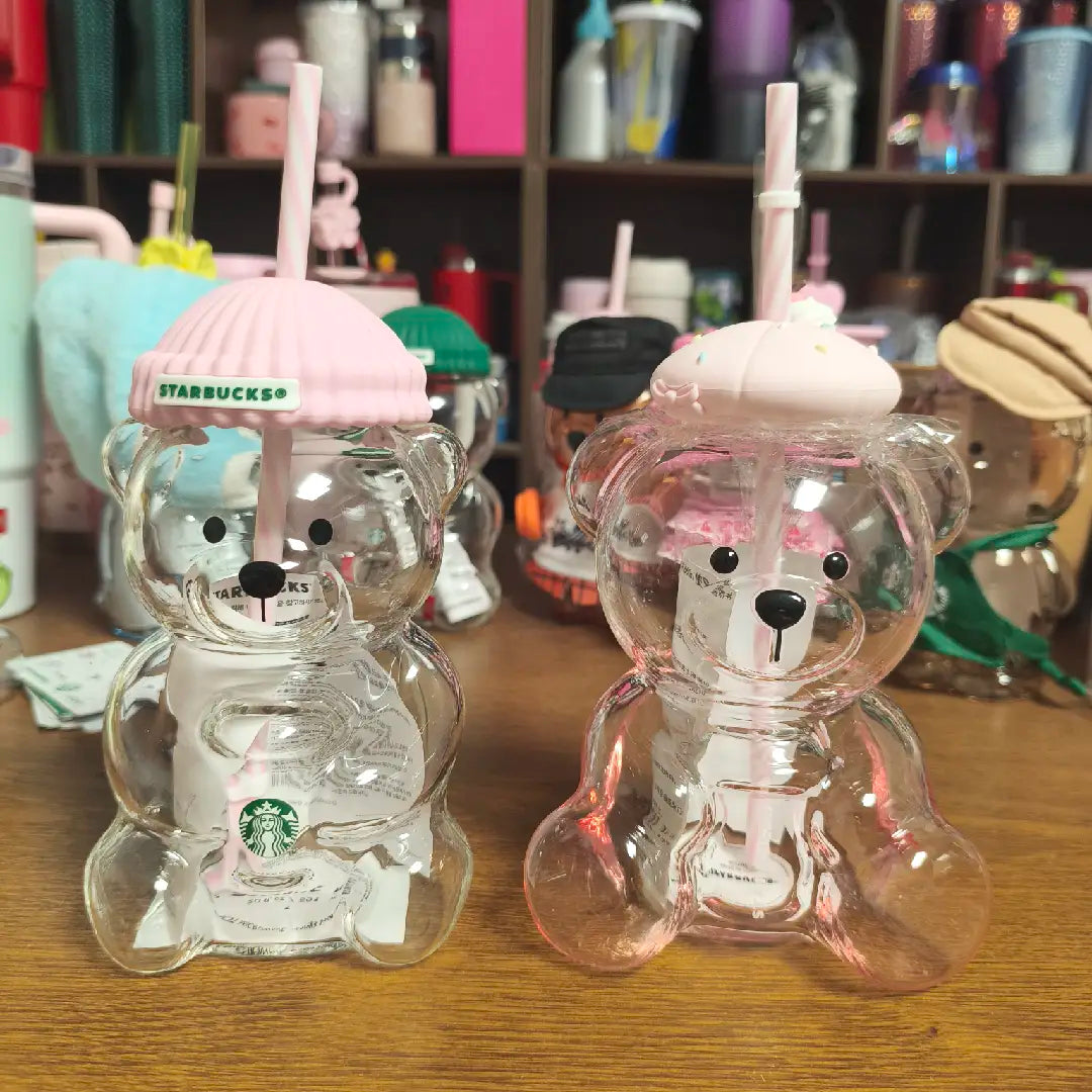 scratch on right glass as second picture -  Starbucks two glasses -read details