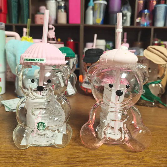scratch on right glass as second picture -  Starbucks two glasses -read details