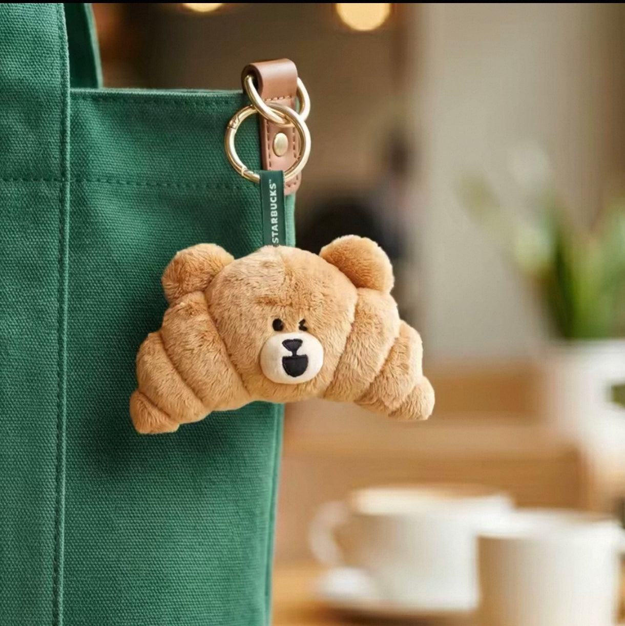 Starbucks Singapore 2026 Croissant Bearista Keychain