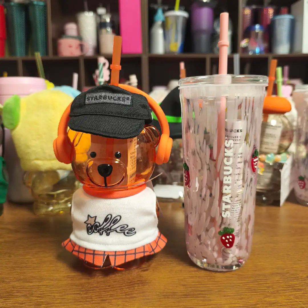 Starbucks two glasses