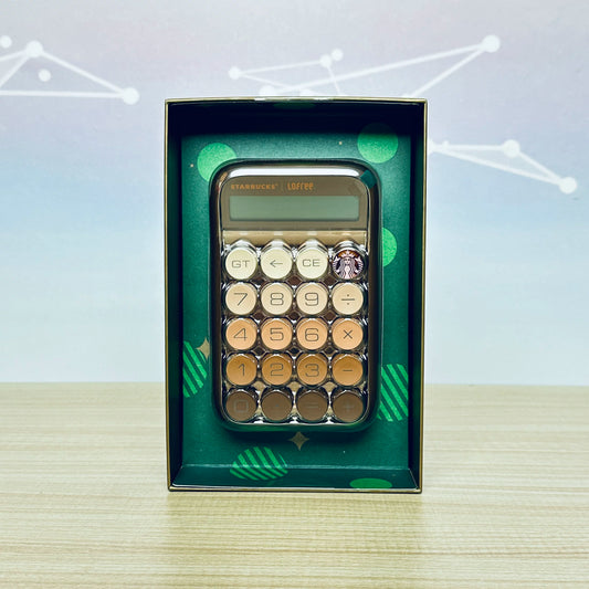 Starbucks Lofree co-branded coffee gold calculator