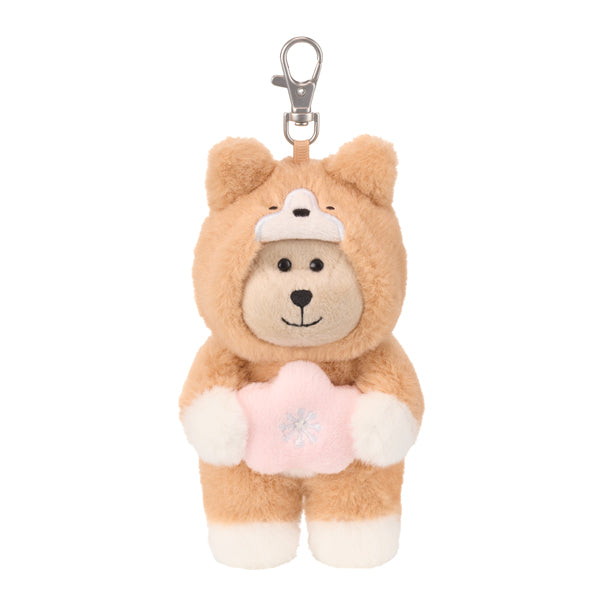 Starbucks Taiwan 2026 Sakura series Corgi Dressed MINI Bearista Bearista keychain