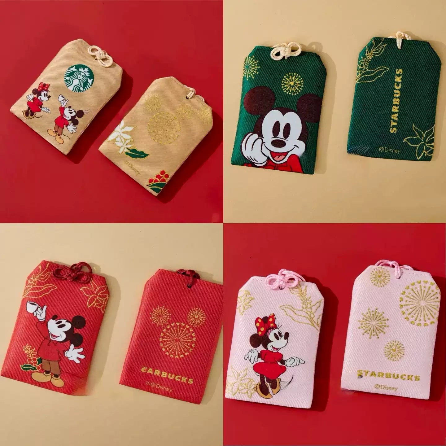 Starbucks China and Disney co-brand Storage bag and red money envelope without gift card Starbucks loveinstarbucks