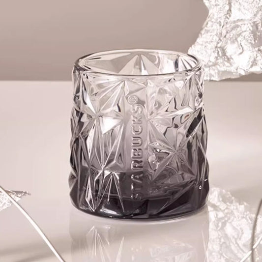 Starbucks Tumblers China 2023 online Coffee Treasure series Flowing Gold Cut Glass Cup 300ml loveinstarbucks loveinstarbucks