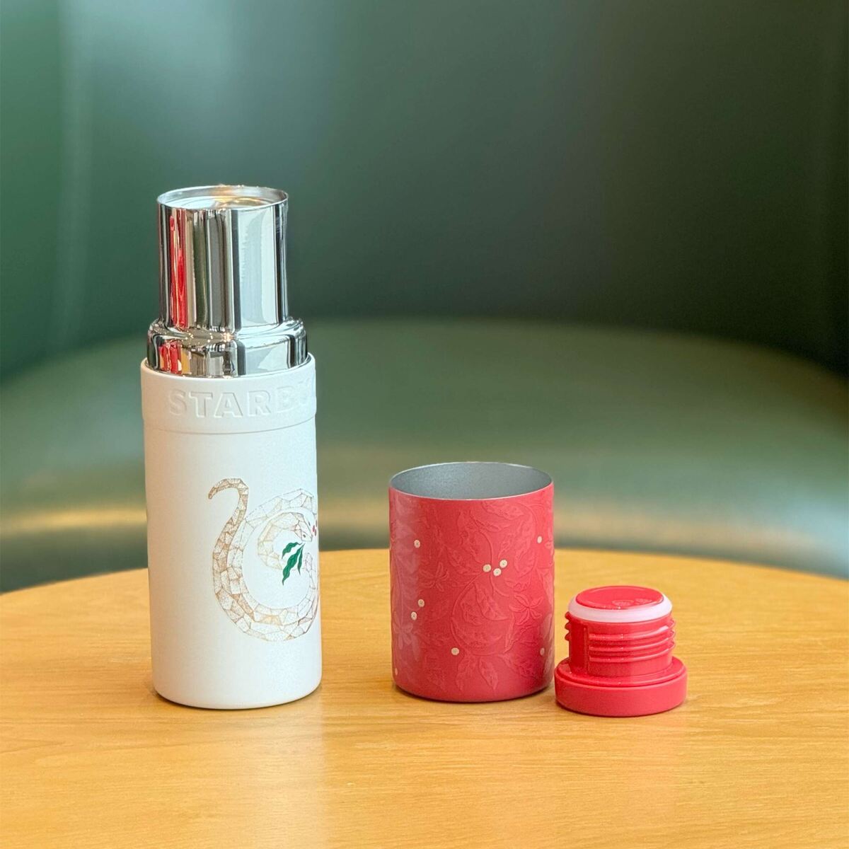 Starbucks China 2025 snake new year coffee flower stainless steels cup 310ml Starbucks loveinstarbucks