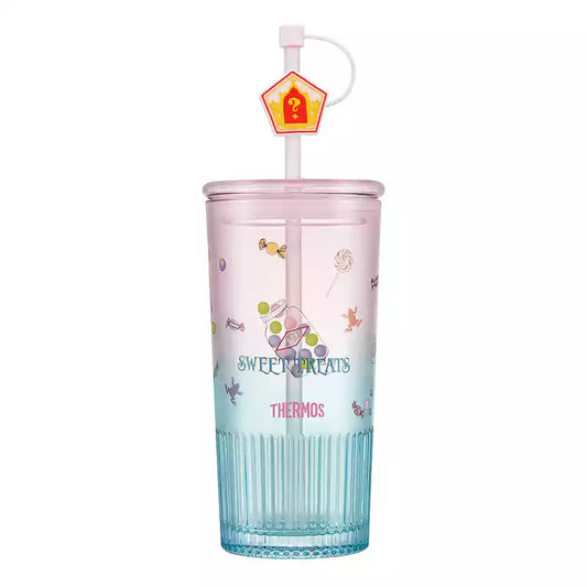 Thermos and Harry Potter collaboration 2024 Summer blue pink glass 565ml Thermos loveinstarbucks