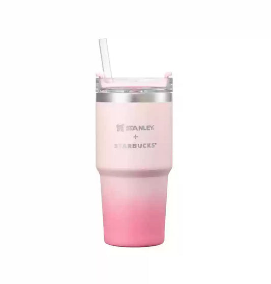 Starbucks Korea 2024 Christmas Season1 Stanley pink Stainless steel straw cup 591ml Starbucks loveinstarbucks