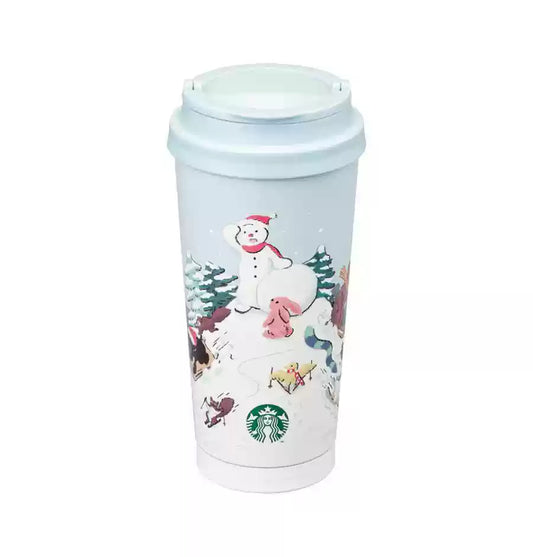 Starbucks Korea 2024 Christmas Season1 Stainless steel cup 473ml Starbucks loveinstarbucks