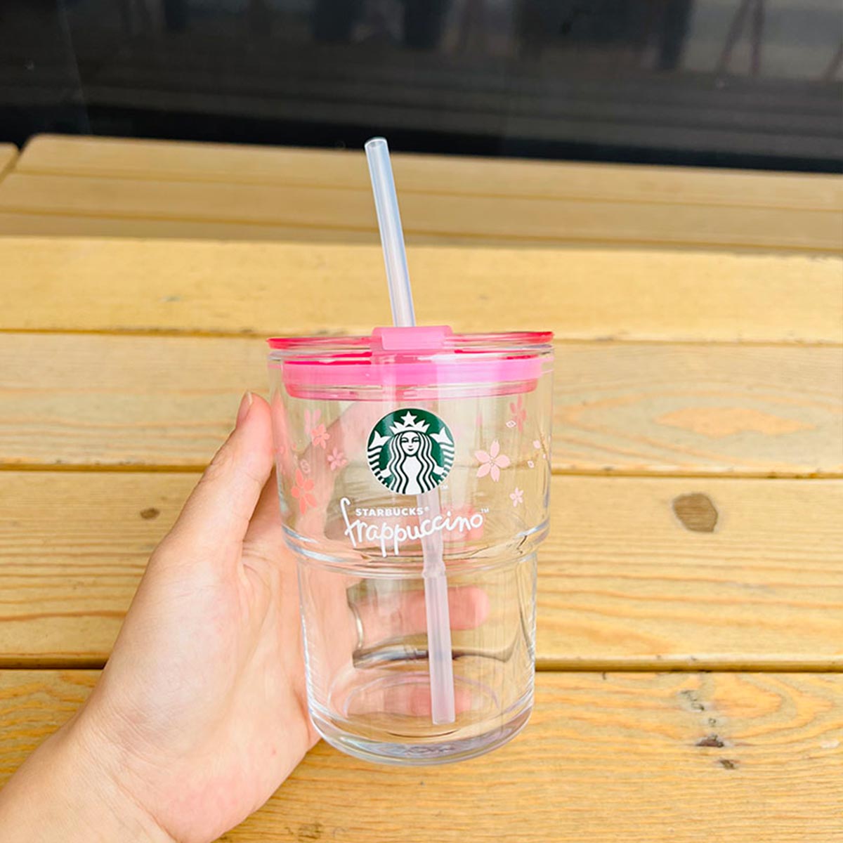 Starbucks China Enjoy Frappuccino Glass Straw Cup Starbucks loveinstarbucks