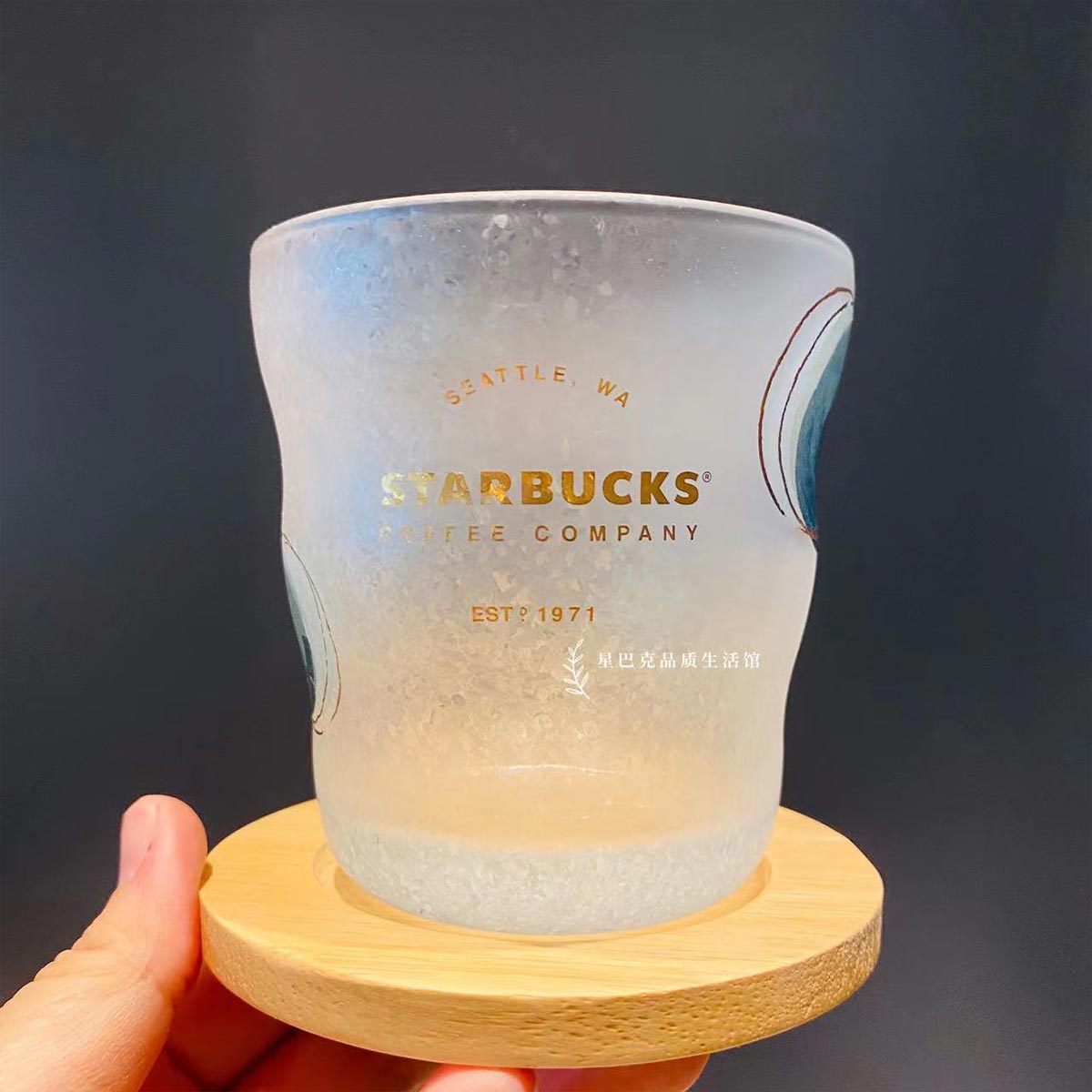 2023 China Starbucks Fresh Mint Green Classic Green tumbler with Coaster Gift box 335ml Starbucks loveinstarbucks