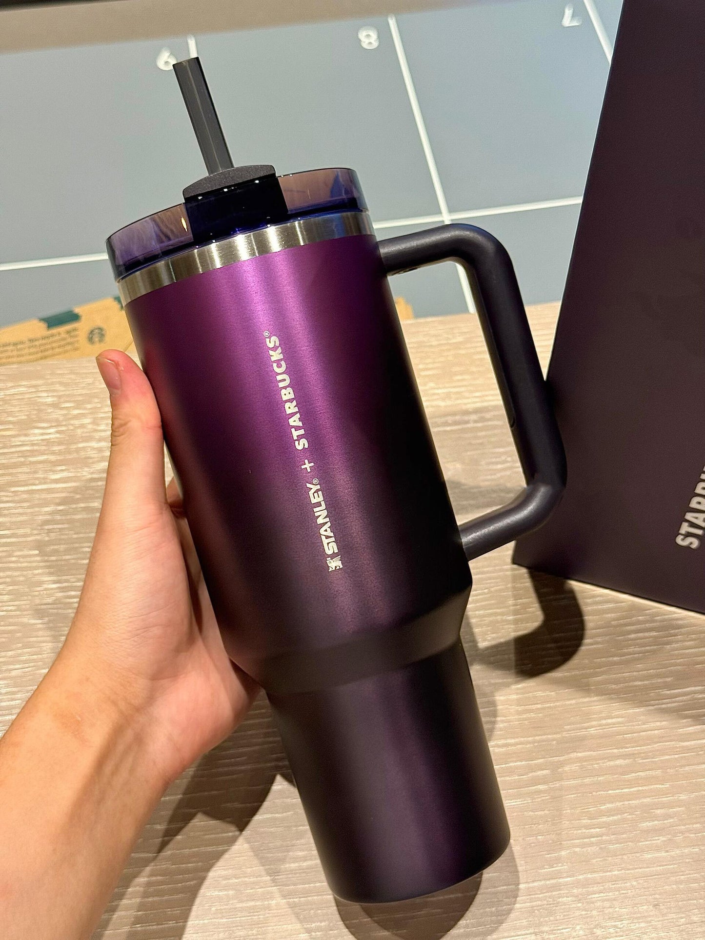 Starbucks China 2025 Halloween Dark Night Series Collection Stanley black purple ombré stainless steel cup 40oz