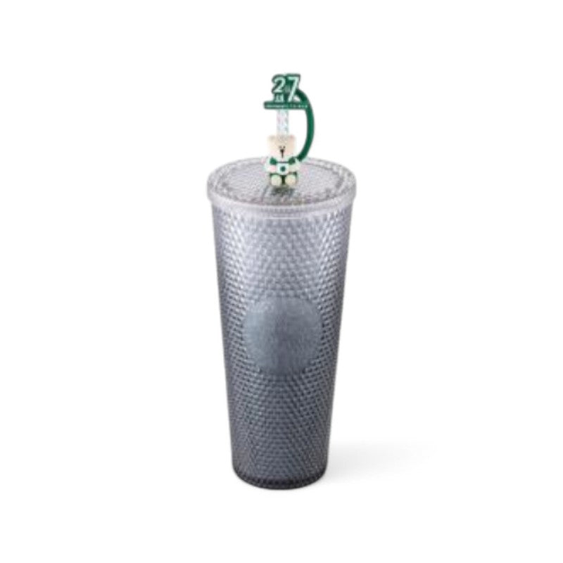 Starbucks Taiwan 2025 27th Anniversary series green bearista stopper studied straw cup 710ml 24oz