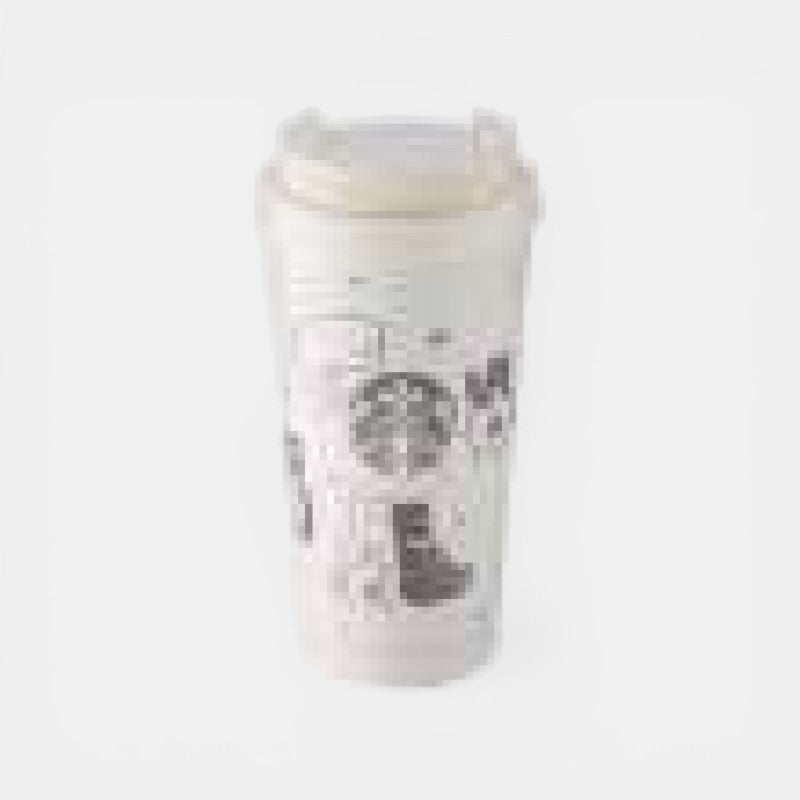 Starbucks Taiwan 2026 Summer Season1 Series Love Black and White Bear Stainless Steel Cup 473ml 16.65oz