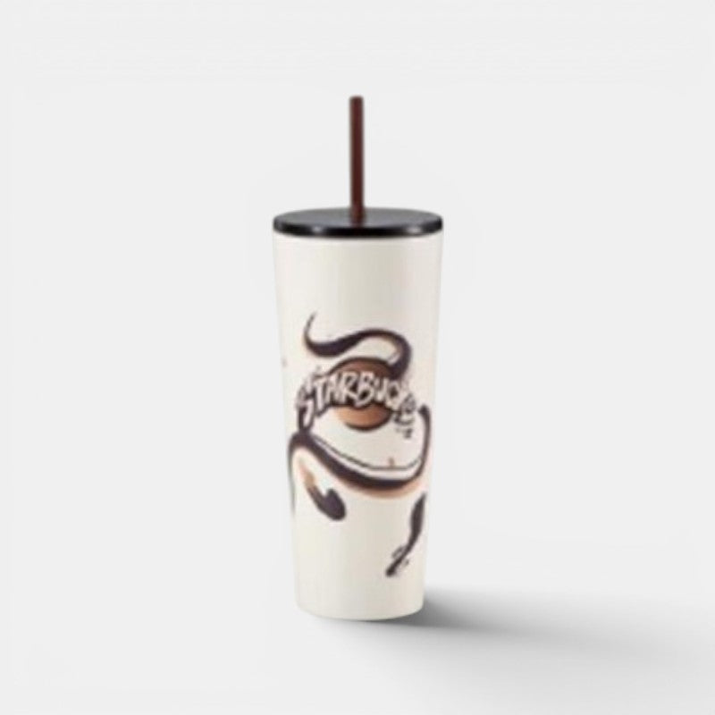 Starbucks Shanghai 2026 New Character Series White Stainless Steel Cup 710ml