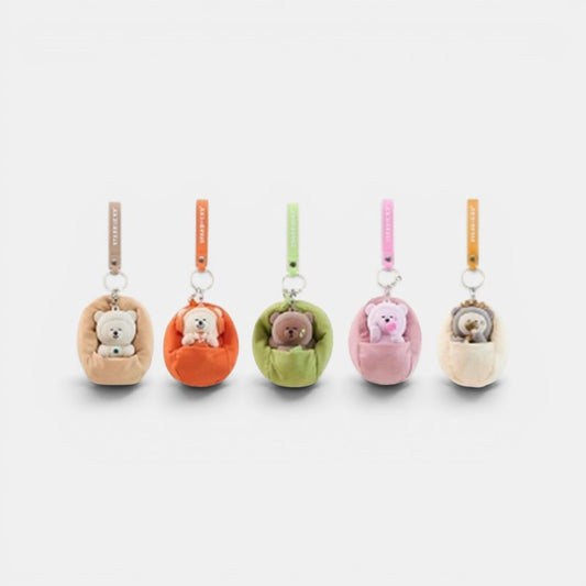 Starbucks Shanghai 2026 New Character Series flocked Bearista pendant-random blind box