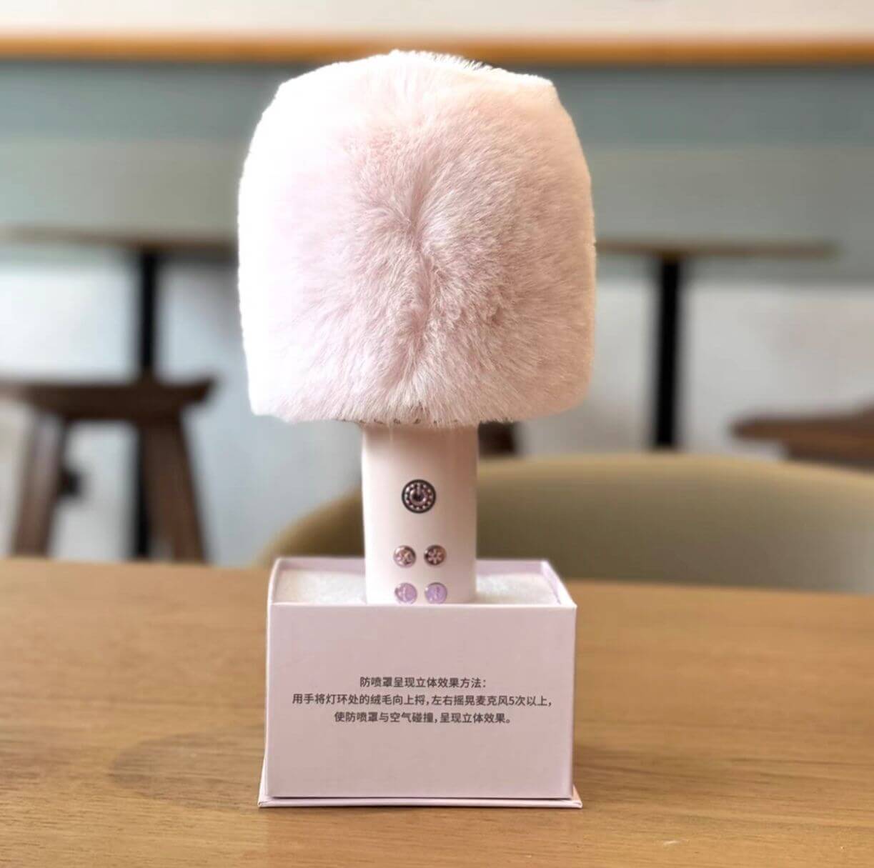 Starbucks 2024 China Bluetooth USB charging Lollipop shaped microphone for KTV Starbucks loveinstarbucks