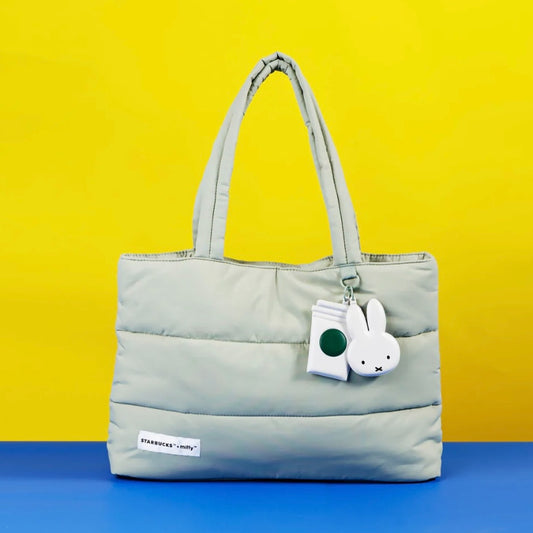 Starbucks and Miffy 2024 collaboration light green bag Starbucks loveinstarbucks