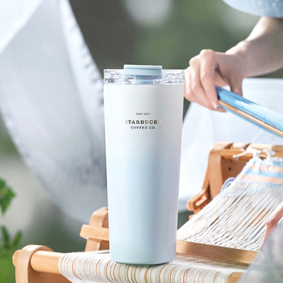 Starbucks China 2024 Misty Fields Series Double-Drinking Stainless Steel Cup 680ml loveinstarbucks loveinstarbucks