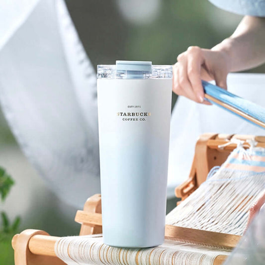 Starbucks China 2024 Misty Fields Series Double-Drinking Stainless Steel Cup 680ml loveinstarbucks loveinstarbucks