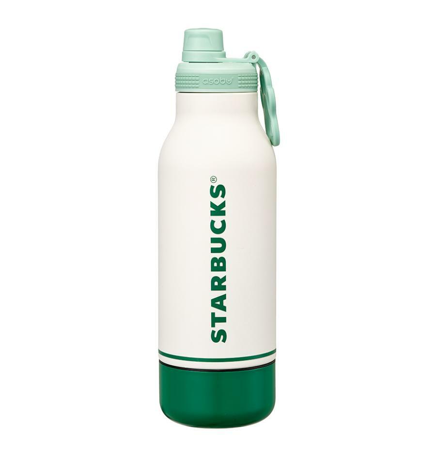 Starbucks Korea Buddy 2024 co-brand green white Stainless steel cup 1000ml Starbucks loveinstarbucks