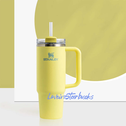Stanley China Quencher 2.0 Grapefruit yellow cup 30oz Stanley loveinstarbucks