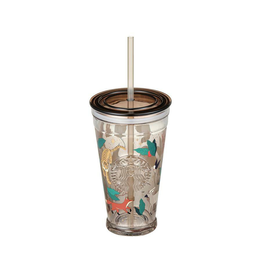 Starbucks Korea 2024 anniversary fall glass straw cup 473ml Starbucks loveinstarbucks