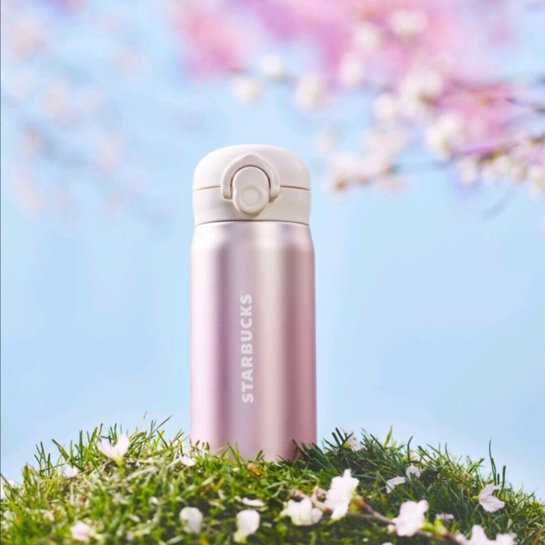 Starbucks China 2024 spring walk series Sakura stainless steel cup Starbucks loveinstarbucks