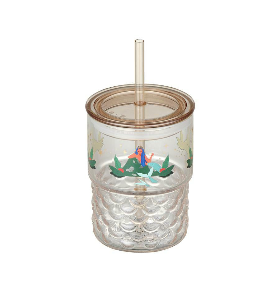 Starbucks Korea 2024 anniversary fall glass straw cup 355ml Starbucks loveinstarbucks