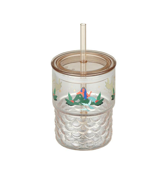 Starbucks Korea 2024 anniversary fall glass straw cup 355ml Starbucks loveinstarbucks