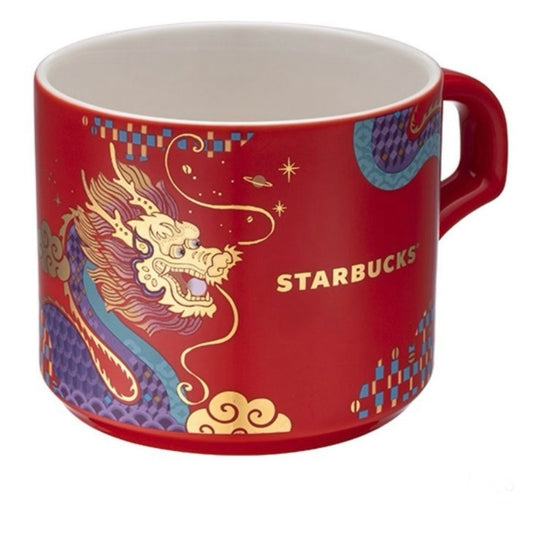 Starbucks 2024 Taiwan Hong Kong Macao Dragon new year mug 355ml loveinstarbucks loveinstarbucks