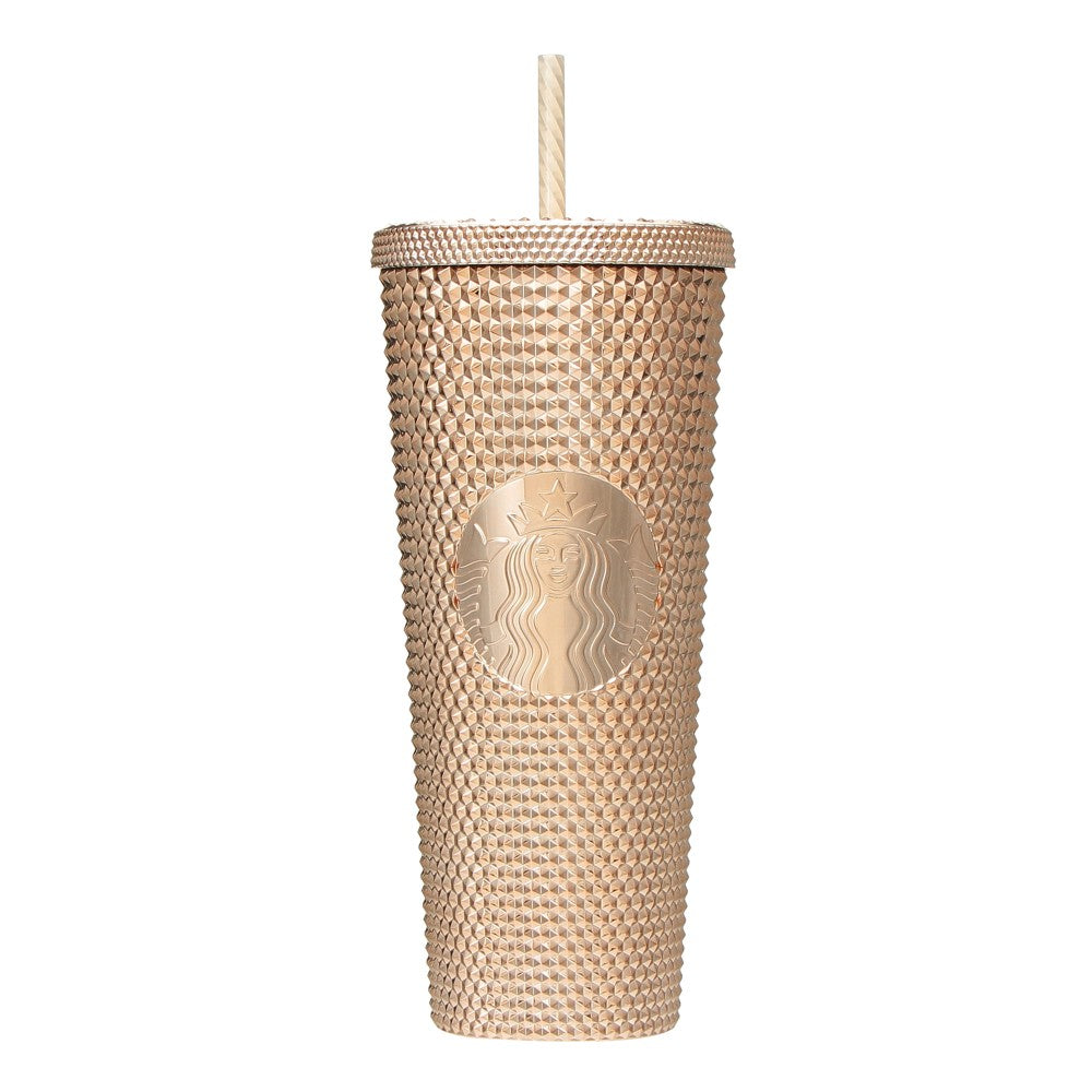 Starbucks 2023 Japan Christmas golden studded straw cup 24oz loveinstarbucks loveinstarbucks