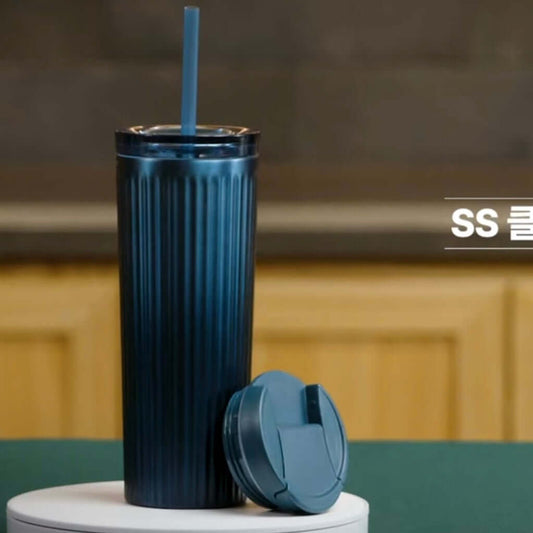 Starbucks Korea 2024 summer Season2 dark blue striped cup loveinstarbucks loveinstarbucks