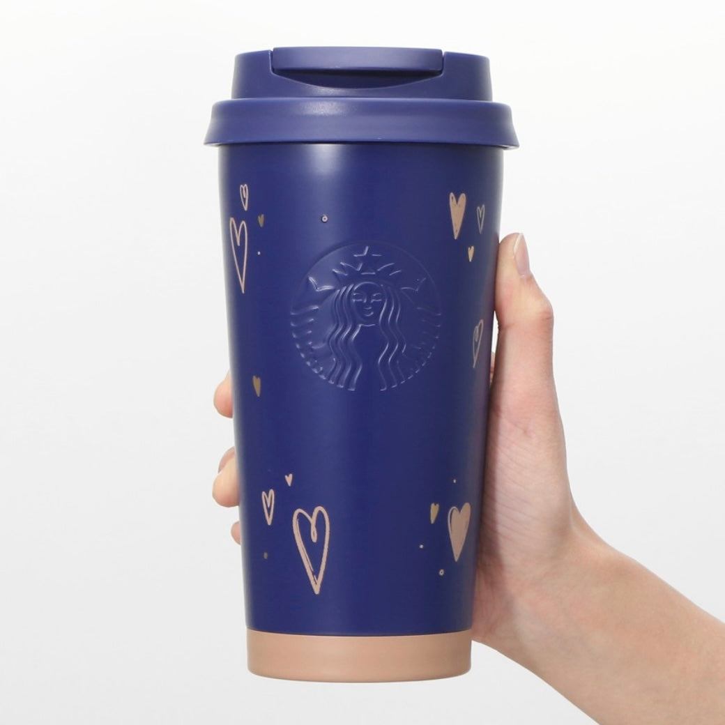 Starbucks Japan 2024 Valentine's Day blue stainless steel cup 473ml loveinstarbucks loveinstarbucks